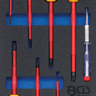 BGS technic Tool Tray 1/3: VDE Screwdriver Set, 8 pcs.