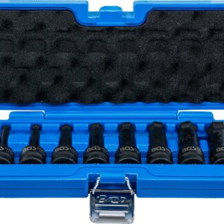 BGS technic Impact Bit Socket Set, length 75 mm, 12.5 mm (1/2") Drive, internal Hexagon with Ball Head 6 - 19 mm, 8 pcs.