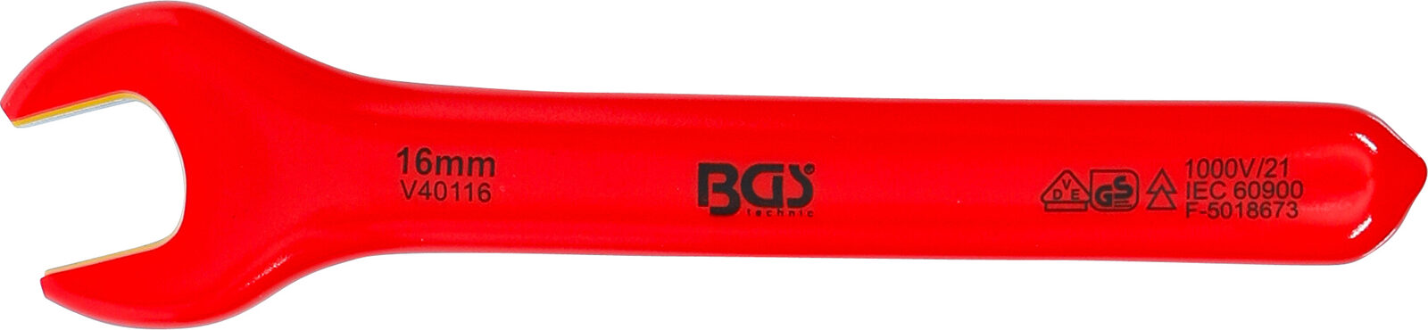 BGS technic VDE Single Open End Spanner, 16 mm - Image 3