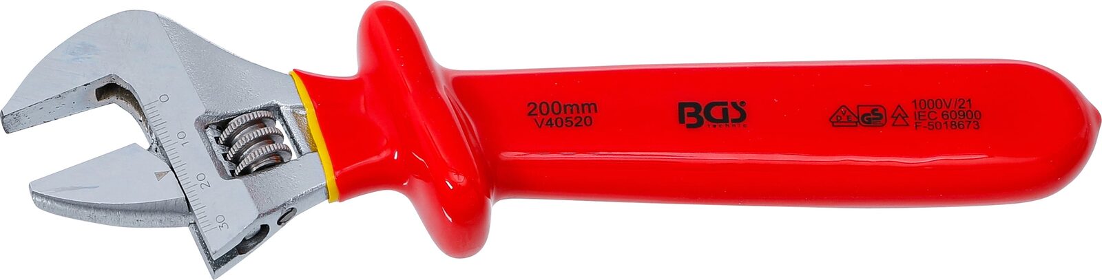BGS technic VDE Adjustable Wrench, max. 34 mm