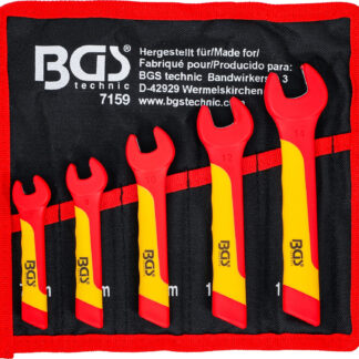 BGS technic VDE Single Open End Spanner Set, 7 - 14 mm, 5 pcs.
