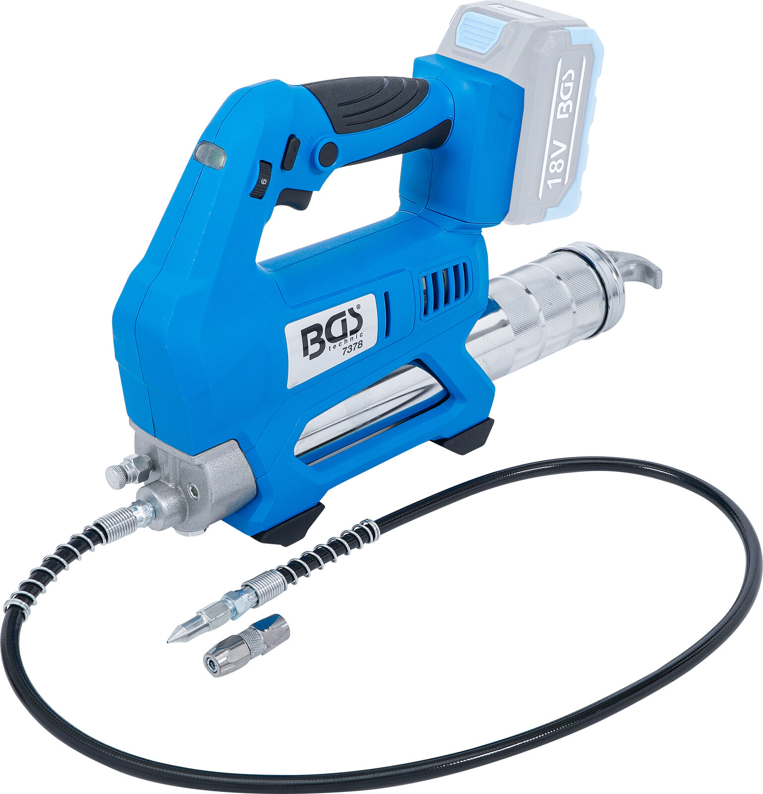 BGS technic Cordless Grease Gun, 18 V, without rechargeable Battery