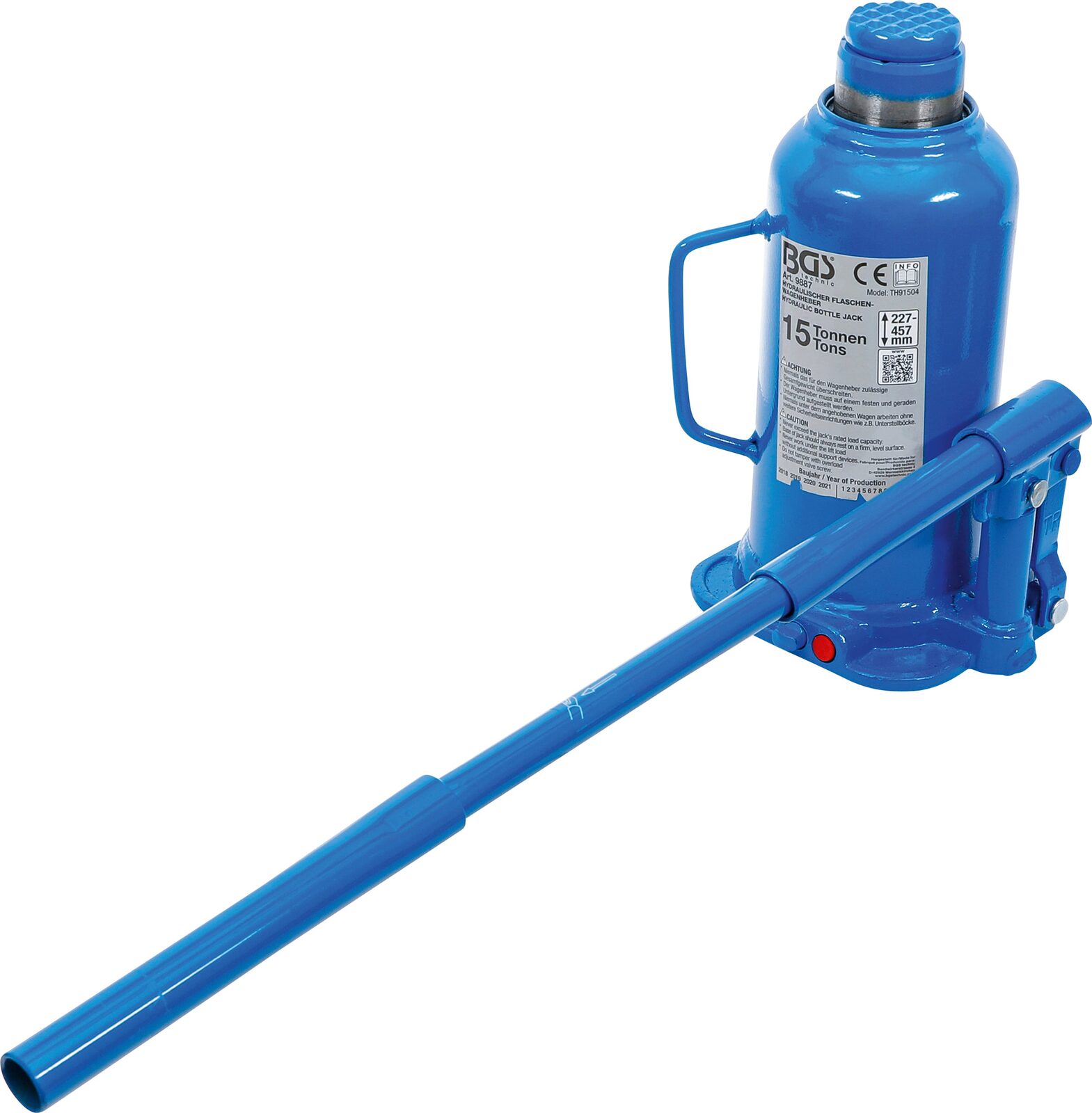 BGS technic Hydraulic Bottle Jack, 15 t - Image 2