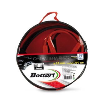 Bottari Battery Cables Diameter 25 with Clamps 500 A