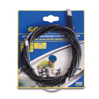 Good Year Set of 2 Brake Cables with Black Housing