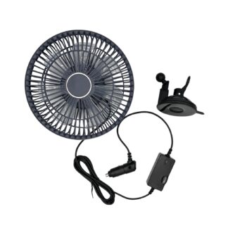 Carcommerce CAR FAN - TURBO - MAX - 12V - suction cup  9"