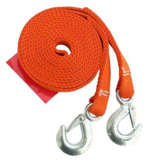 Carcommerce TAPE TOW ROPE 4 T WITH HOOKS