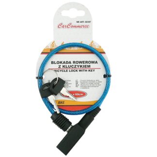 Carcommerce Bicycle lock with key 5mm x 60cm