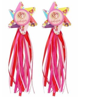 Carcommerce Bicycle ribbons - pink/red