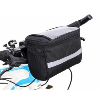 Carcommerce Bicycle bag with a smartphone case black