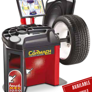 Cormach Touch MEC 1000-P SONAR with NLS 1ph 230V-50/60Hz – Video Digital Electronic Wheel Balancer with TOUCHSCREEN
