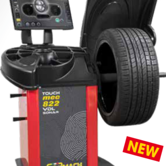 Cormach Touch MEC 822VDL SONAR with Laser 1ph 230V-50/60Hz – Video Digital Electronic Wheel Balancer with TOUCHSCREEN