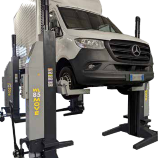 Cormach WL85 MOVE Set of 4 Mobile Lifting Column – Cable-free electro-hydraulic mobile column lift for trucks, buses and forklifts.