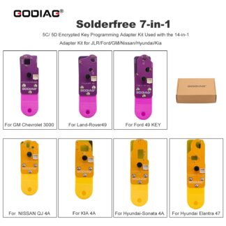GODIAG Solder free 7-in-1 Adapter Kit for JLR Ford GM Nissan Hyundai Kia Smart Key Copy