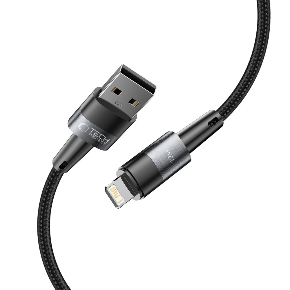 Tech-Protect UltraBoost Lightning / Lightning cable 12W 2.4A 2m - gray - Image 2
