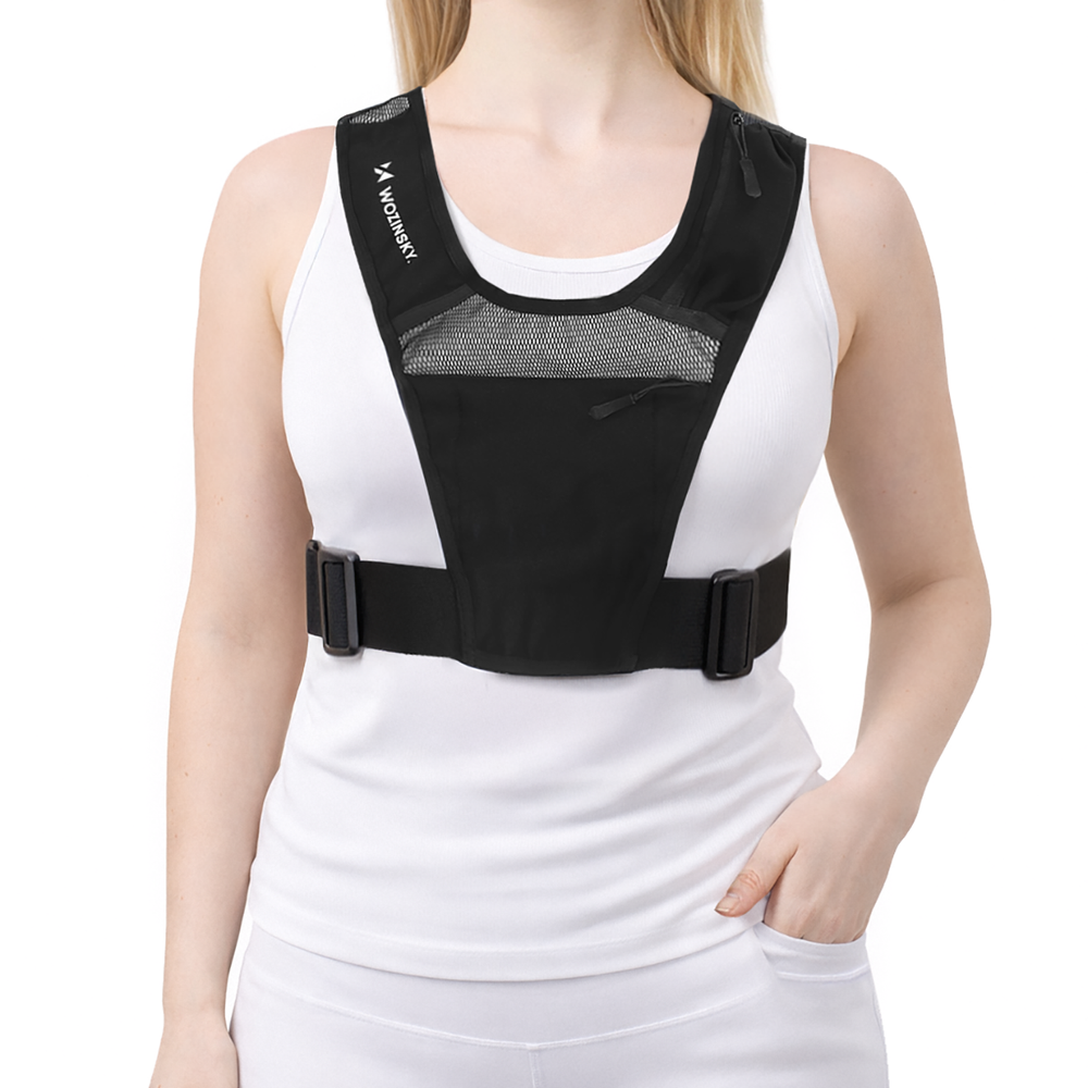 Wozinsky WKDB1 Reflective Running Vest - Black