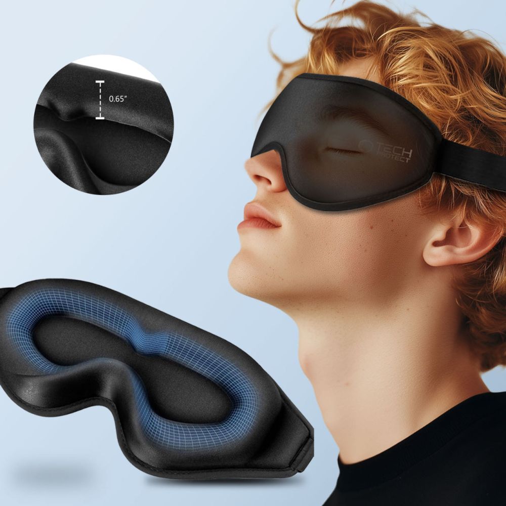 Tech-Protect Eyeshade Sleep Mask - Black - Pilt 3