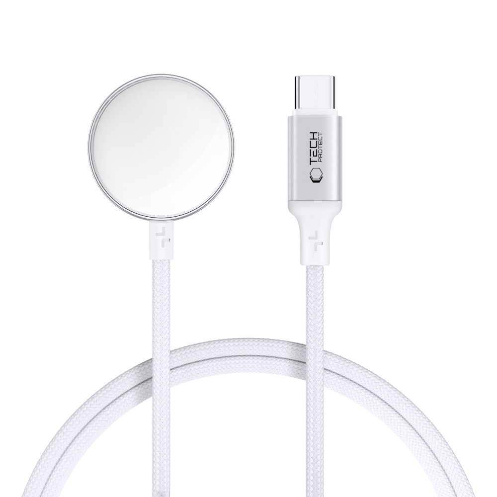 Tech-Protect UltraBoost USB-C Inductive Charger for Apple Watch 1m - White