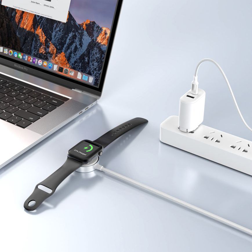 Tech-Protect UltraBoost USB-C Inductive Charger for Apple Watch 1m - White - Image 3