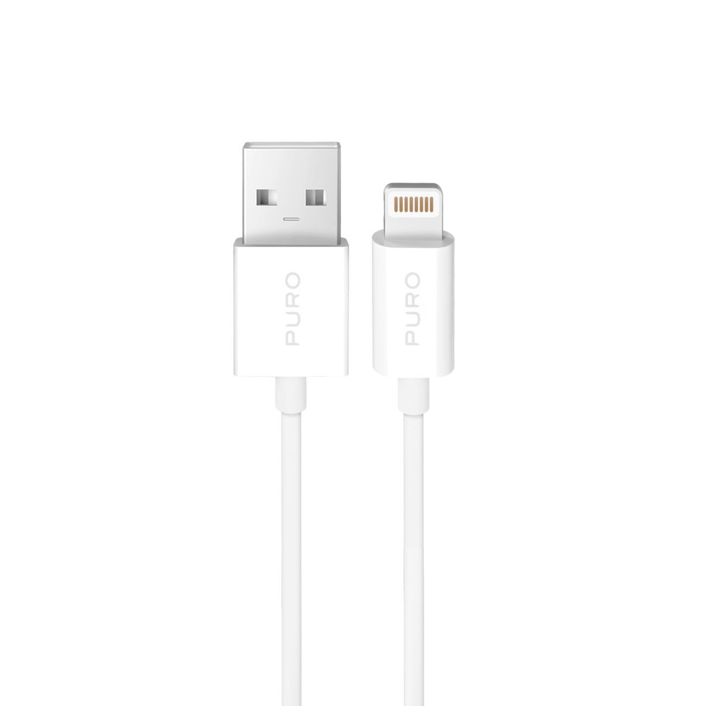 Puro TPE 12W USB-A - Lightning Cable 2m - White