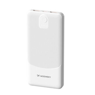 Powerbank Wozinsky Wpower WPBBK-3 10000 mAh 10W 2x USB-A 2A - white