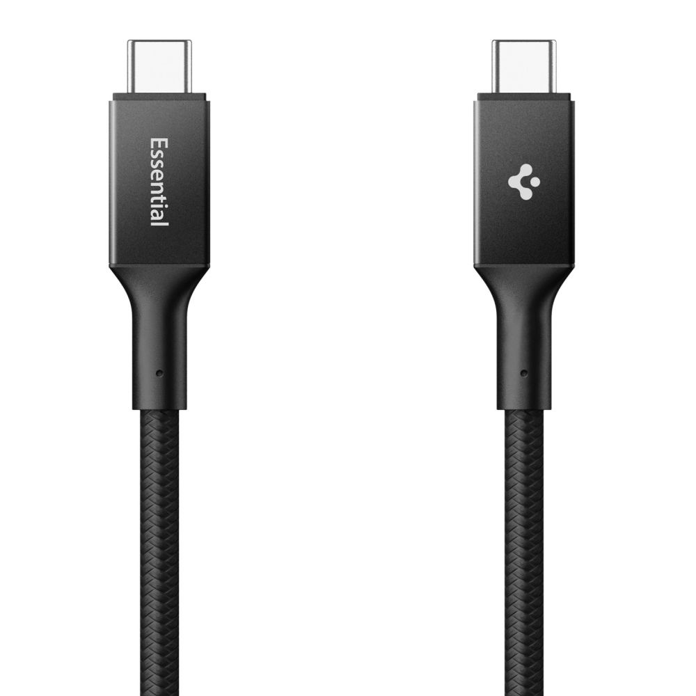 Spigen Essential EB10015CC USB-C / USB-C 100W 150cm Cable - Black - Image 2