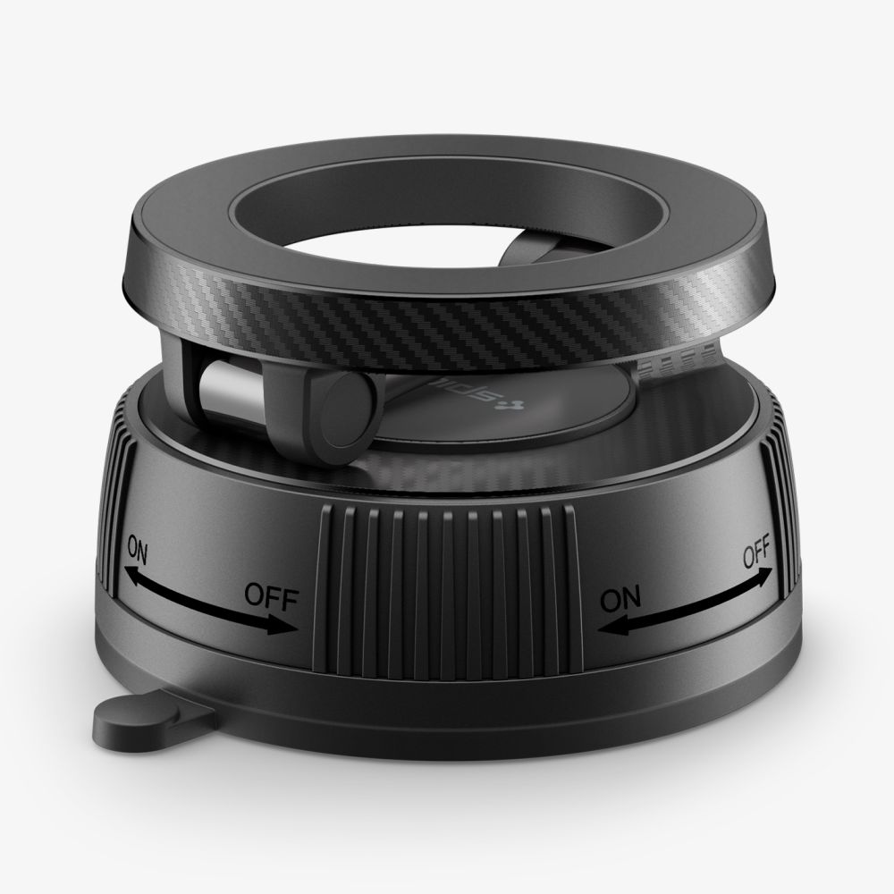 Spigen MFT36 MagSafe Car Holder for Dashboard/Windshield - Black - Image 3