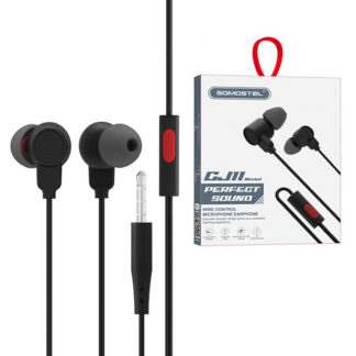 Somostel In-ear wired headphones CJ11 Jack 3.5 inch Black SMS-CJ11
