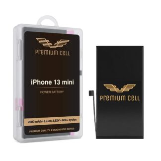 Premium Cell battery for iPhone 13 Mini Diagnosable 2600mAh 600+ Cycles cobalt