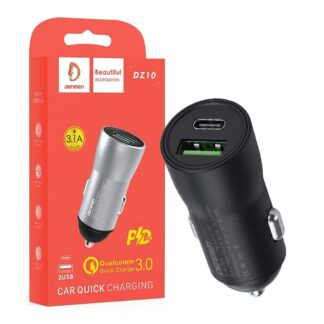 Denmen Car charger 3.1A 18W Power delivery PD+QC3.0 Power delivery PD+QC3.0 Black DZ10S