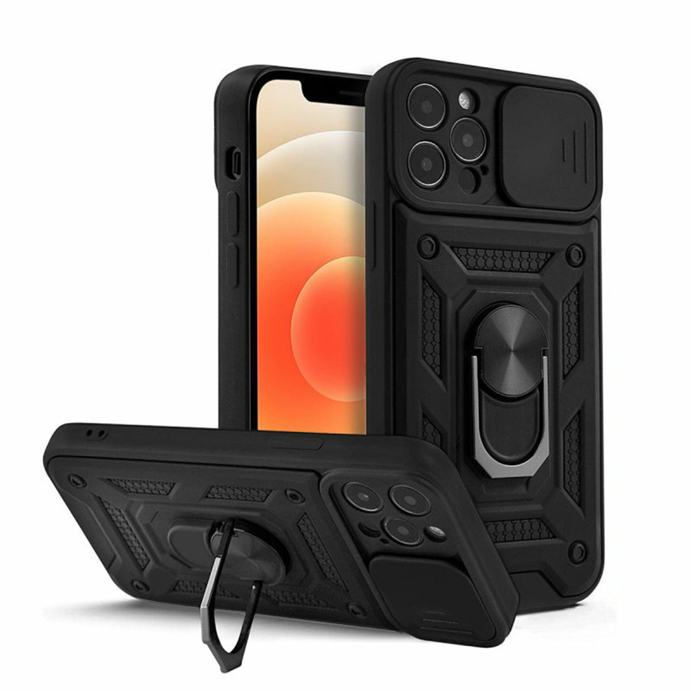 Defender Slide Case For Iphone 16 6.1' Black Cover Back Case