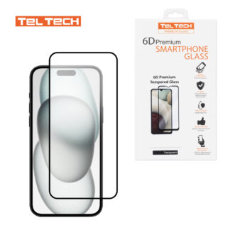 Teltech 6D tempered glass for iPhone 17 Pro / 18 Pro black frame
