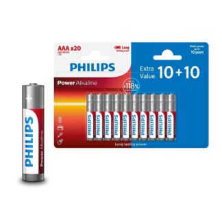 Philips AAA alkaline battery 10 + 10pcs LR03P20BP/10