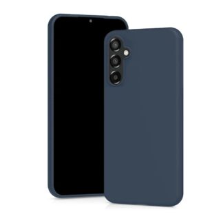 Silicone case overlay for Samsung Galaxy A57 5G dark blue