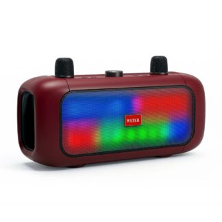 Wster wireless bluetooth speaker 24W + 2 microphones BT5.4 red 5400mAh WS-920