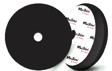 Maxshine Finishing Pad - Black 5 inch – Black Foam With White Velcro