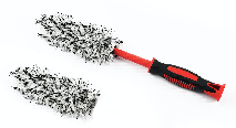 Maxshine Premium Flat Microfiber Brush With Replaceable Cover -Small – Black+White Microfiber