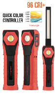 Maxshine Quick Color Controller – 5 Color Portable LED Work Light – Red & Black