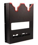 Maxshine New Machine Polisher Wall Holder - Double, good for mobile Van – Black with Red rubber 17inch height