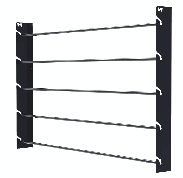 Maxshine Wall Mounted Film Hanger | PPF and Vinyl 5 Roll Holder – Black