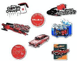 Maxshine Funny Stickers – 8 pcs funny stickers in a bag, one for each model. They're all different pattern