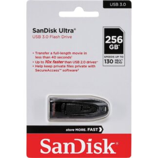 SanDisk Ultra USB flash drive 256 GB USB Type-A 3.2 Gen 1 (3.1 Gen 1) Black