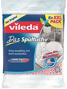 Vileda Sink cloth with 30% microfibre pack of 6 116364
