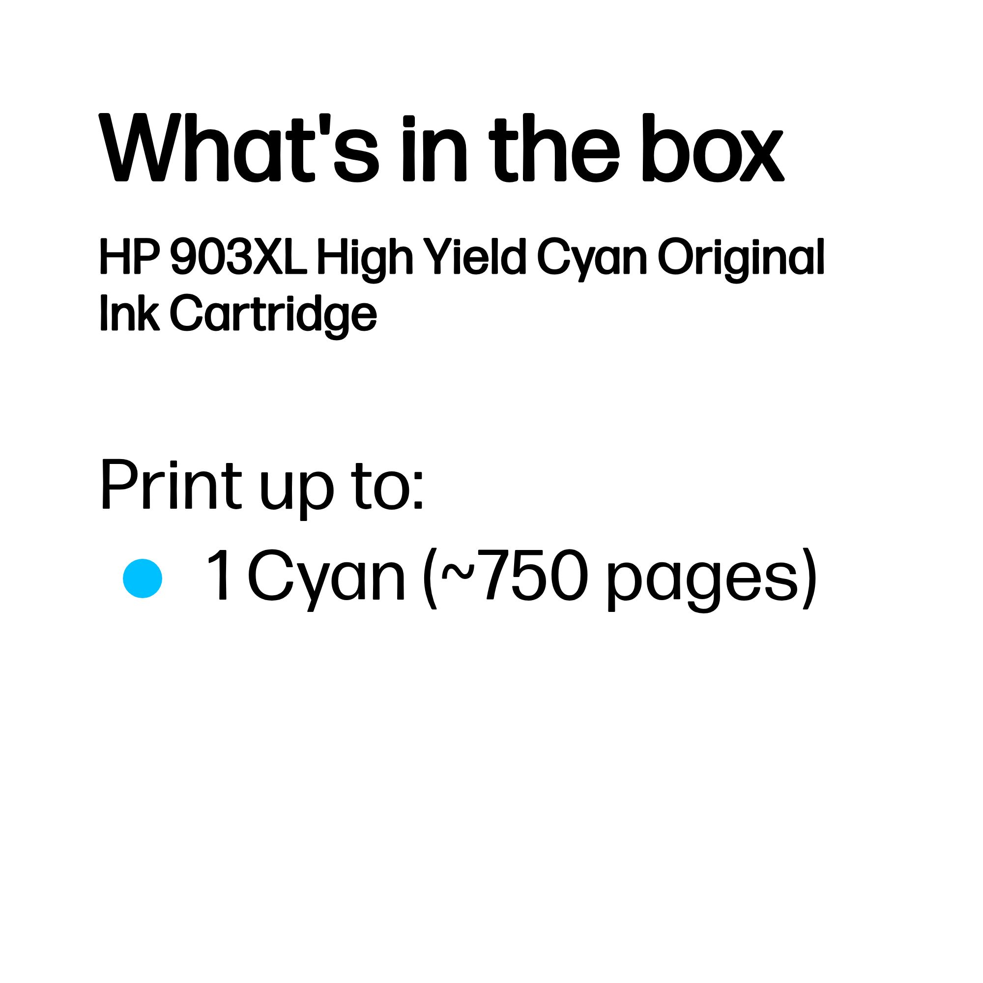 HP 903XL High Yield Cyan Original Ink Cartridge - Image 3