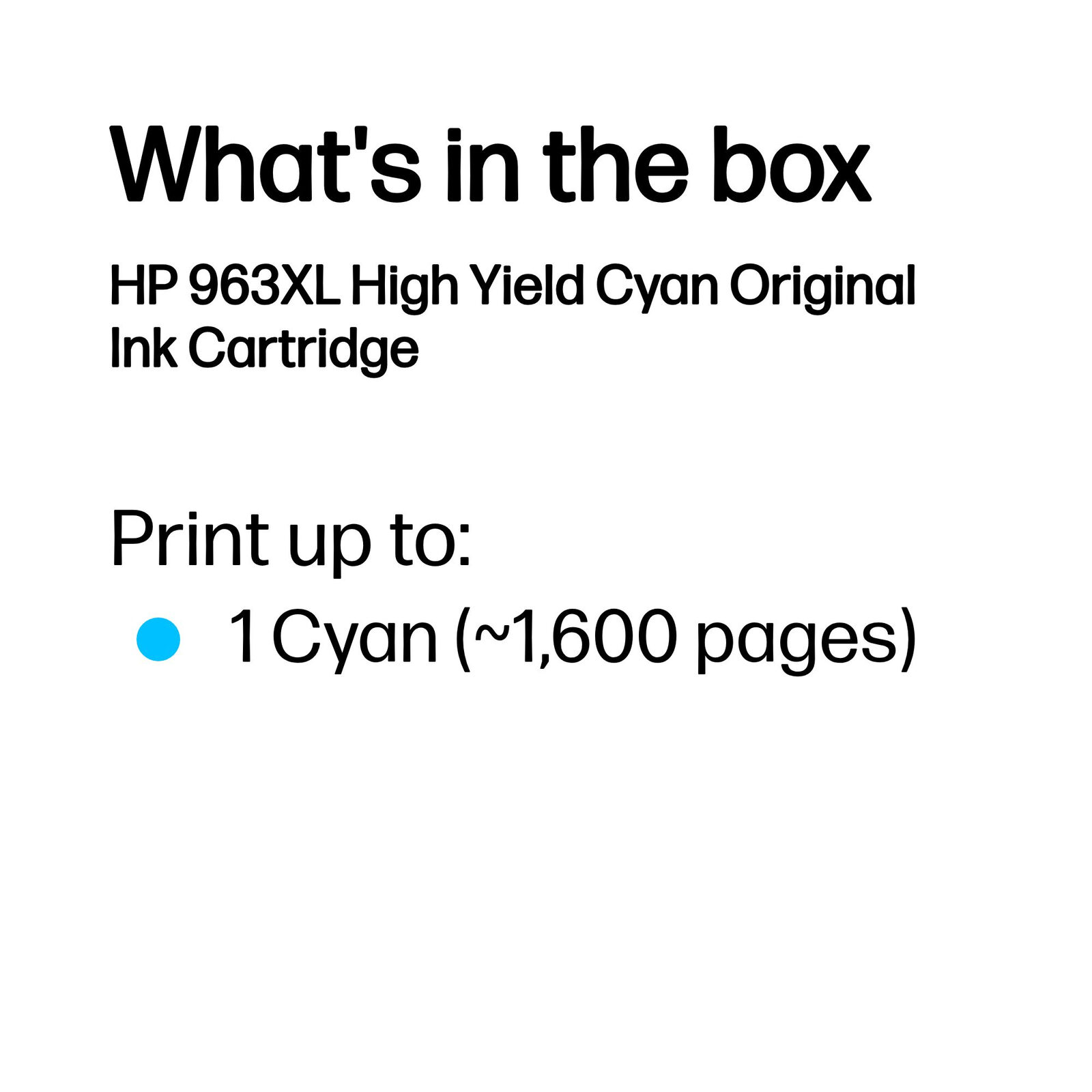 HP 963XL High Yield Cyan Original Ink Cartridge - Image 3