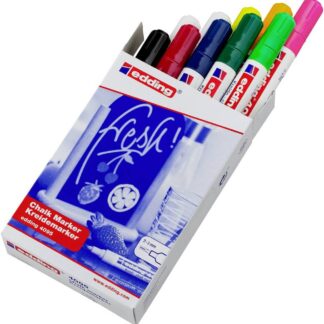 Edding 4095 chalk marker Bullet Grey, Orange, Pink, White, Yellow 5 pc(s)