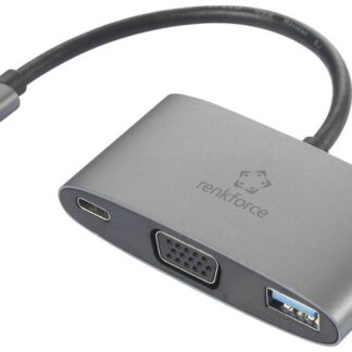 Renkforce USB-C®, VGA adaptor [1x USB-C® jack
