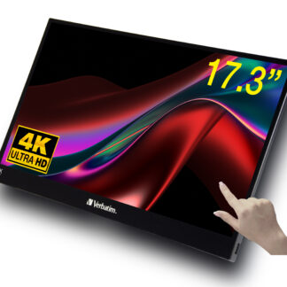 Verbatim 16105568 computer monitor 43.9 cm (17.3") 3840 x 2160 pixels 4K Ultra HD LCD Touchscreen Black