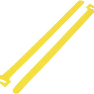 TRU COMPONENTS velcro cable binder to bundle Adhesive and fluff part (L x W) 240mm x 16mm yellow20pcs.