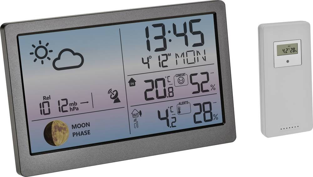 TFA-Dostmann Luna Sky Grey Battery